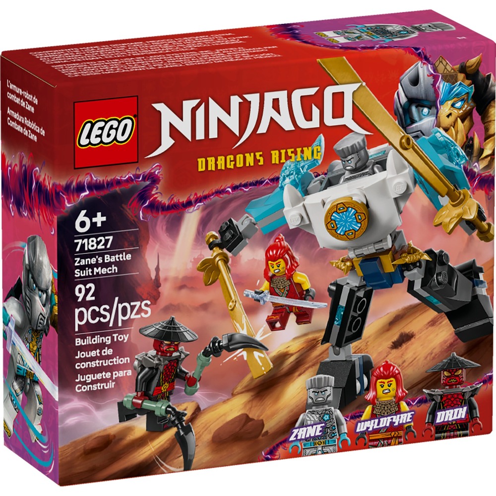 LEGO NINJAGO Zane's Battle Suit Mech Ninja Building Toy 71827 NEW SEALED